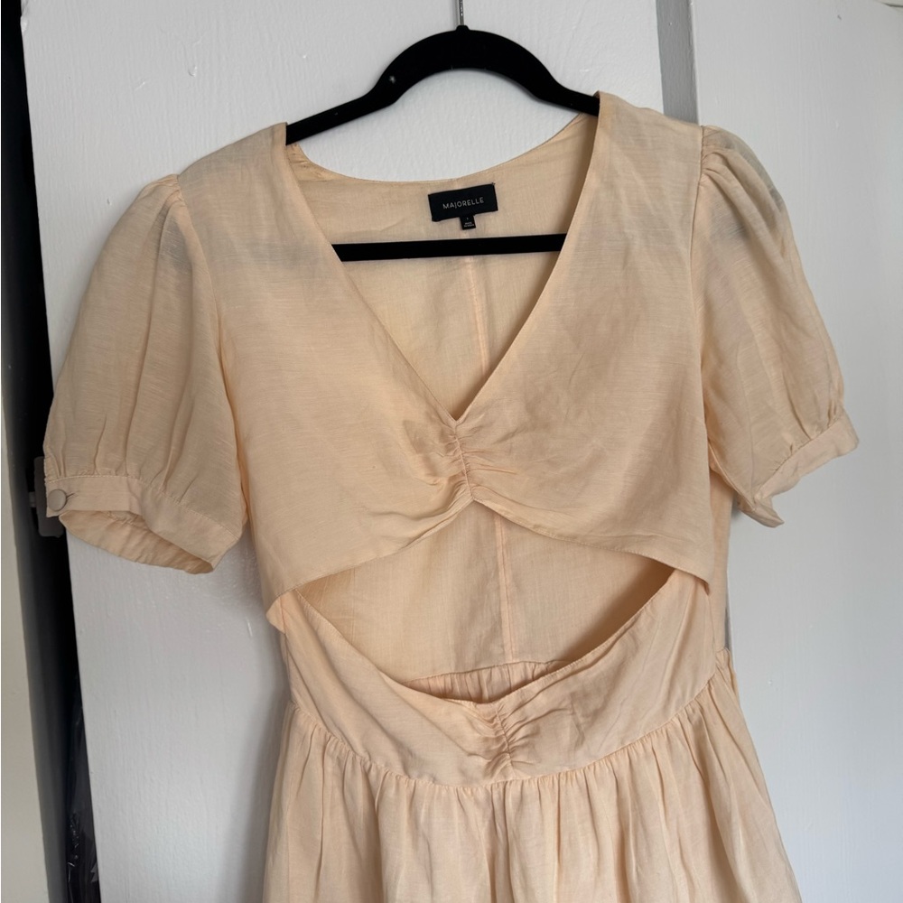 Cream MAJORELLE mini dress